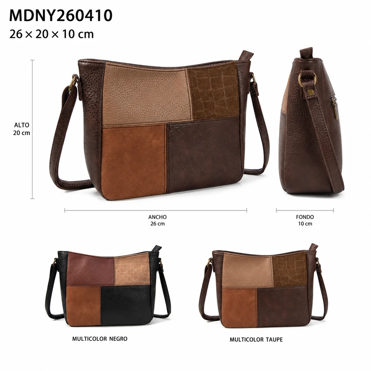 Bossa bandolera patchwork MDNY260410