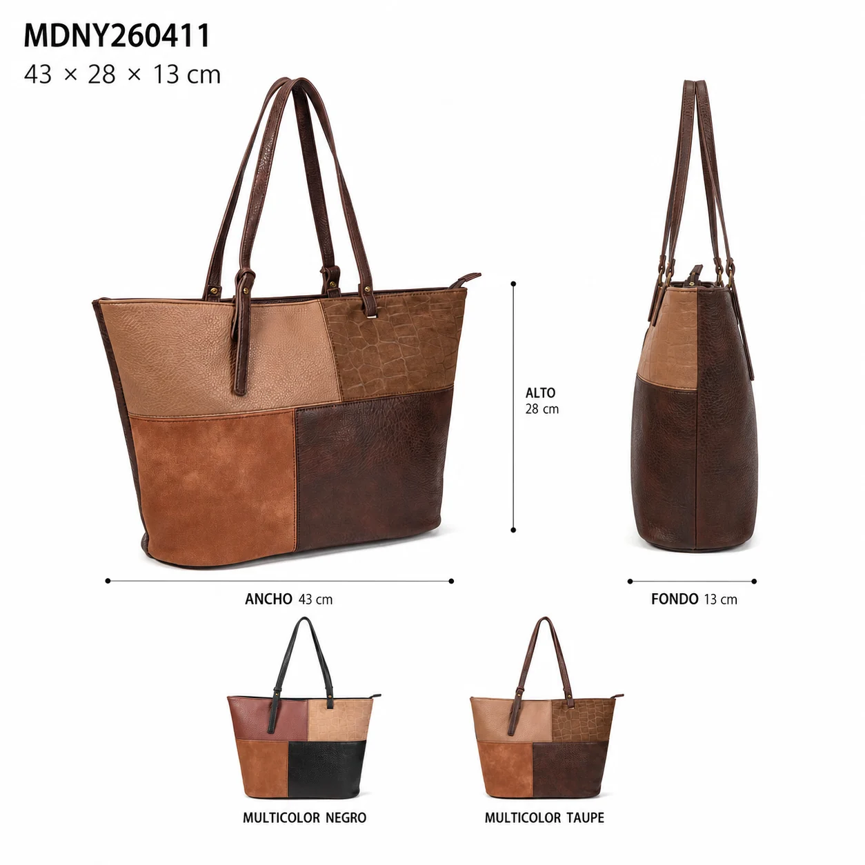 Sac shopper patchwork MDNY260411
