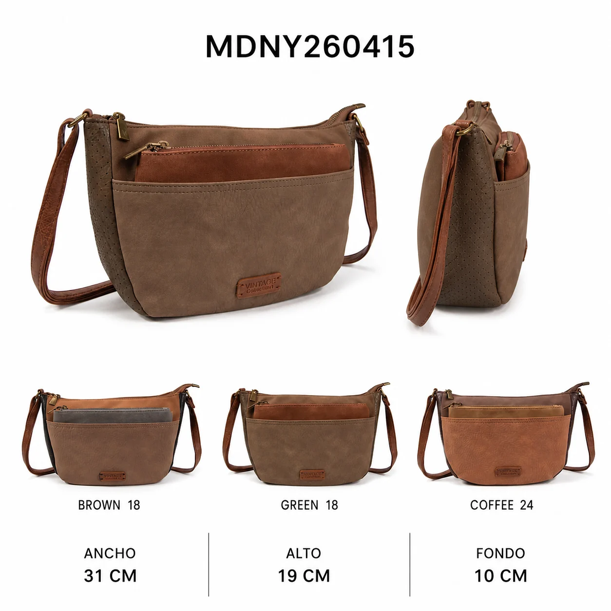 Bossa bandolera bicolor MDNY260415