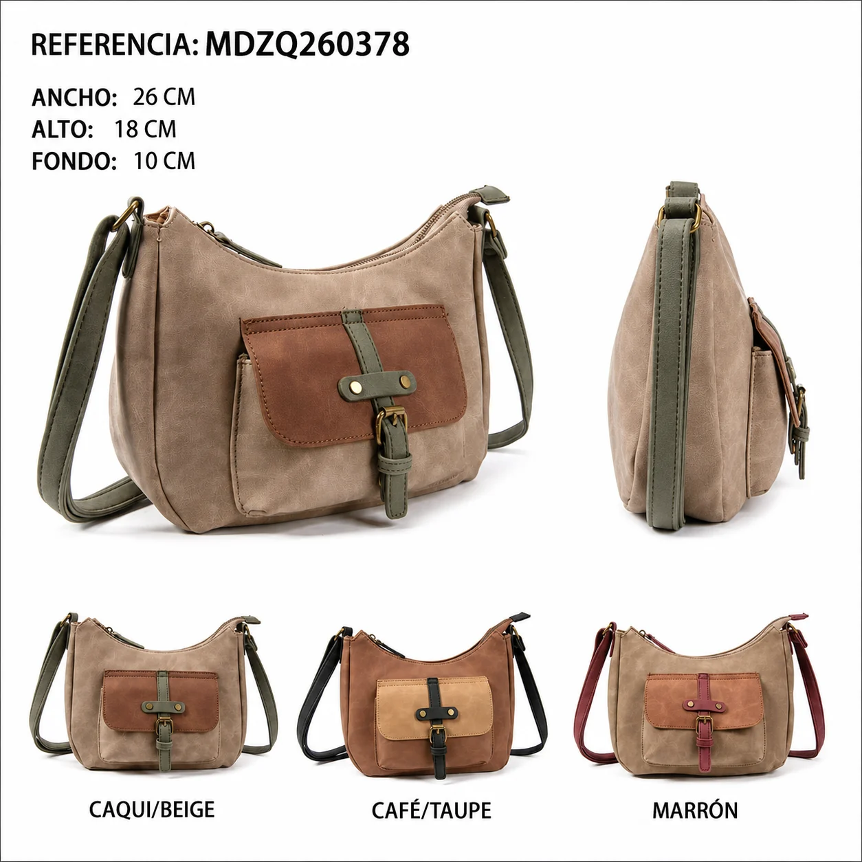 Sac bandoulière de similicuir MDZQ260378