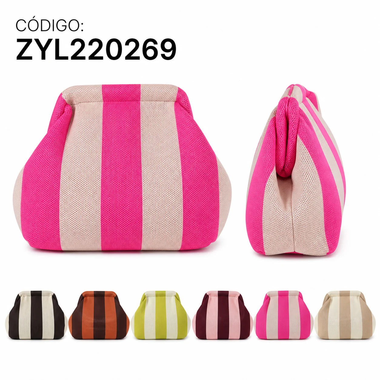 Handbag striped ZYL220269